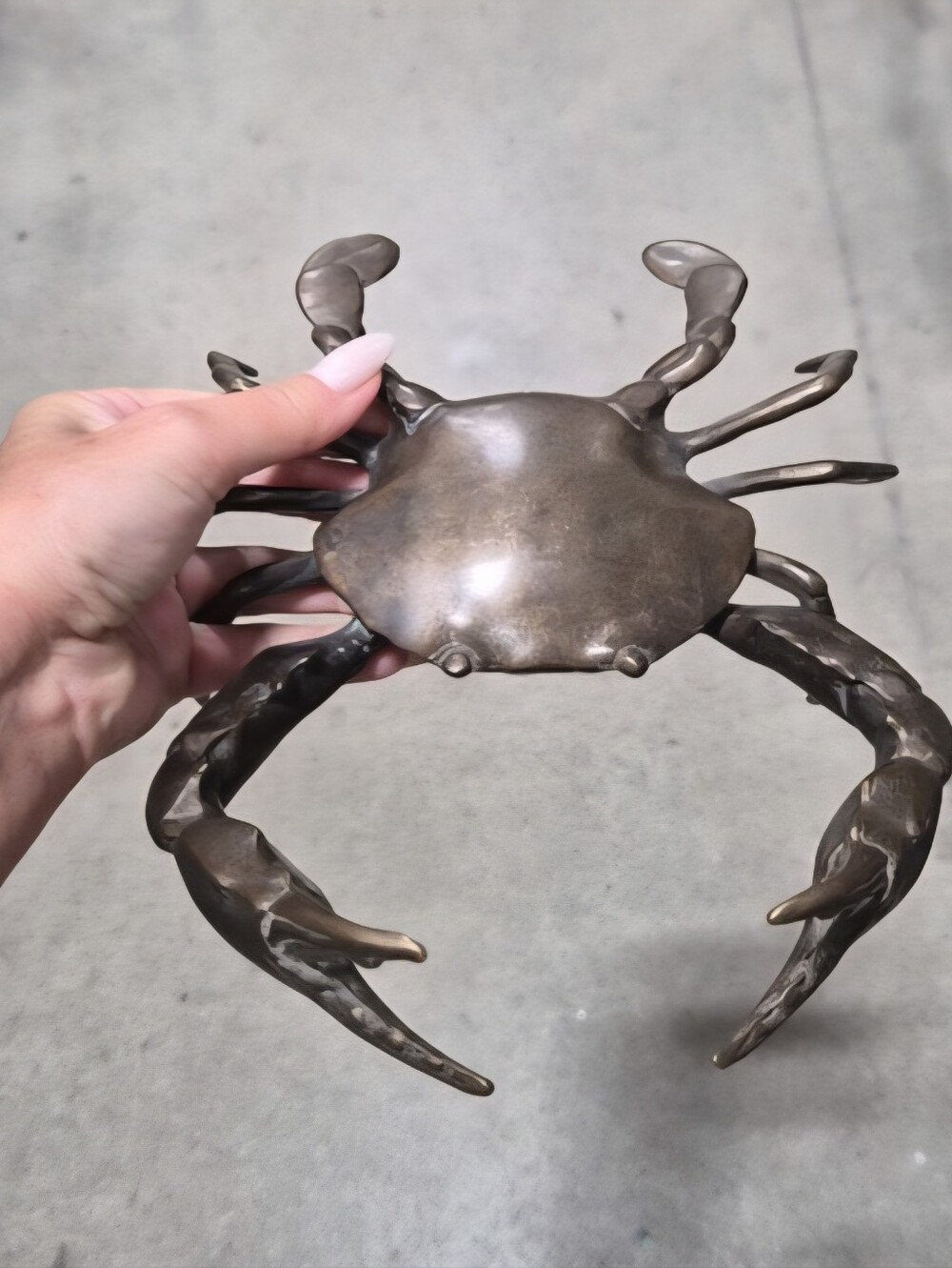 Bronze Metal Crab  Decor - Coastal Home Accent